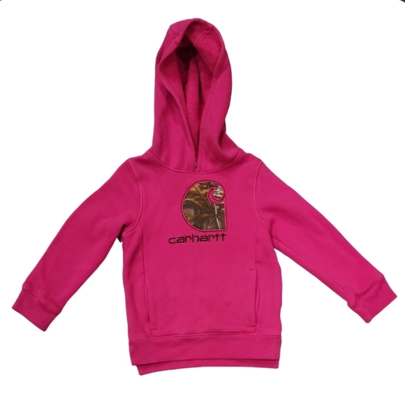 Carhartt Other - Carhartt girls pink & camo hoodie, size 4